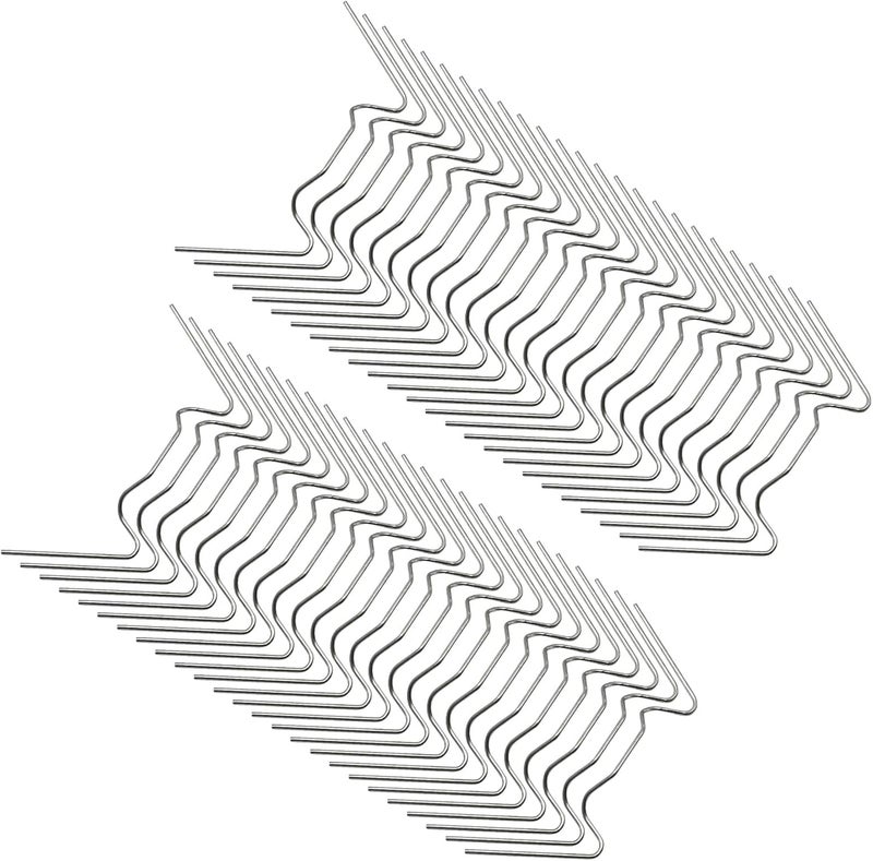 MDEOOSKY 50pcs Greenhouse Glazing Clips Stainless Steel W Type Clip Leaf Spring Clips Mini for Hanging Leaf Spring Clips Wire Fixing Clips for Greenhouse Glass - Image 2
